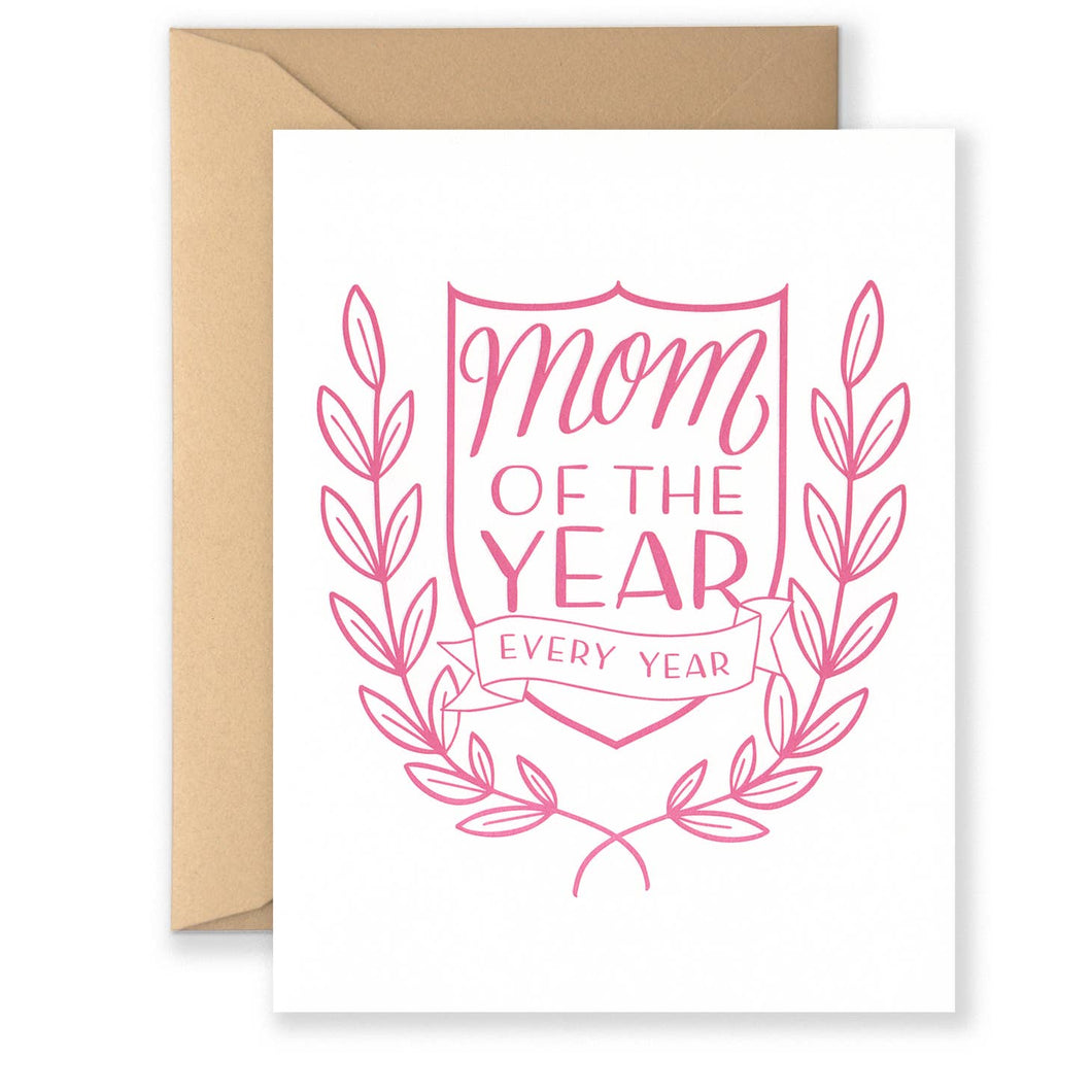 Mom Of The Year Greeting Card
