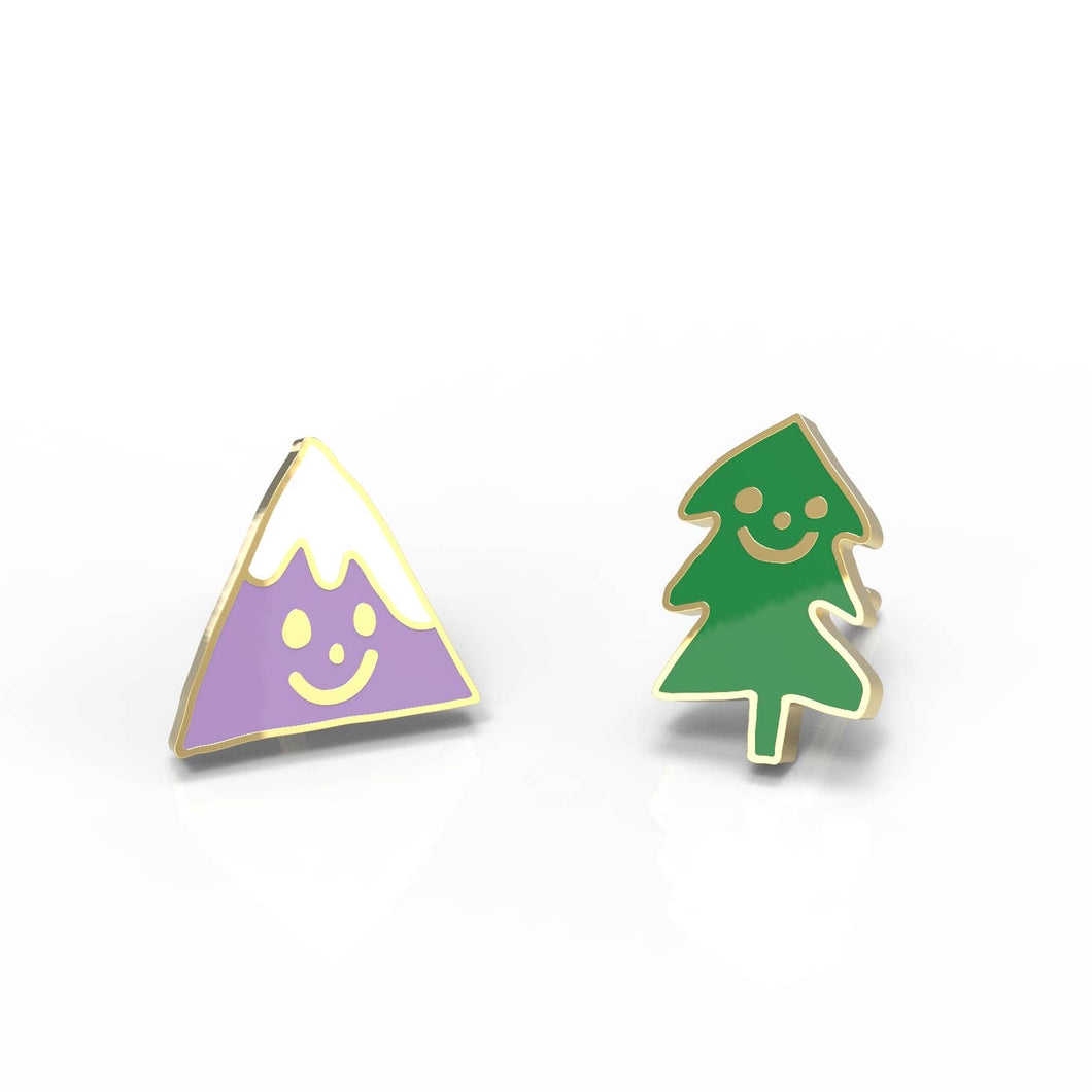 Mountain & Tree Earrings