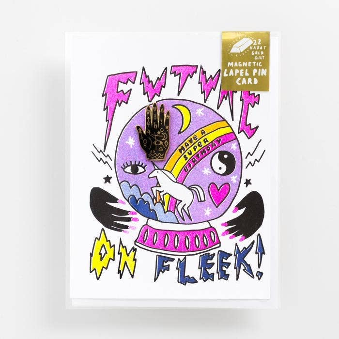 Mystic Hand Pin And Future On Fleek Card