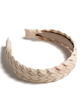 Load image into Gallery viewer, Woven Faux Leather Headband
