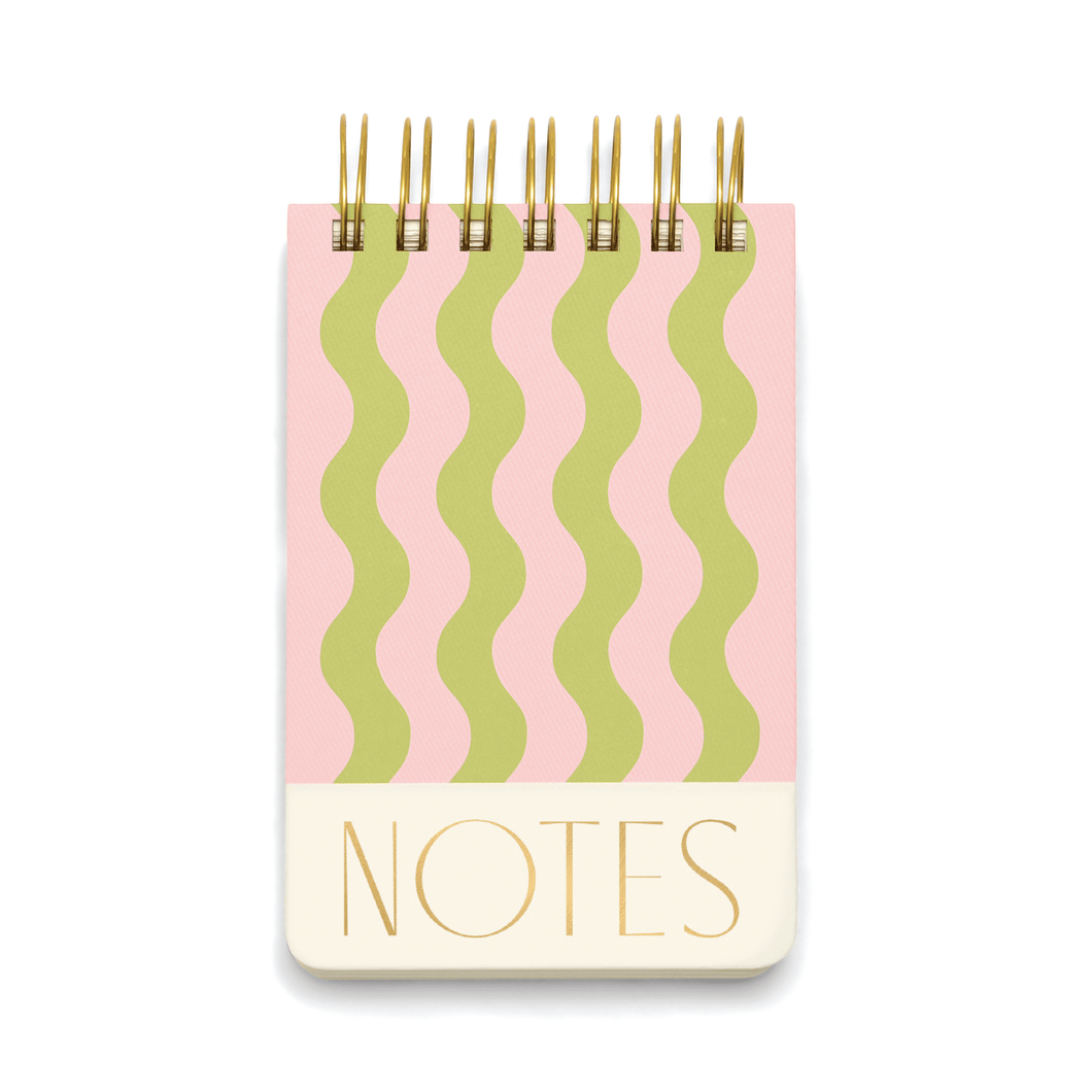 Wavy Stripes Twin Wire Chunky Notepad