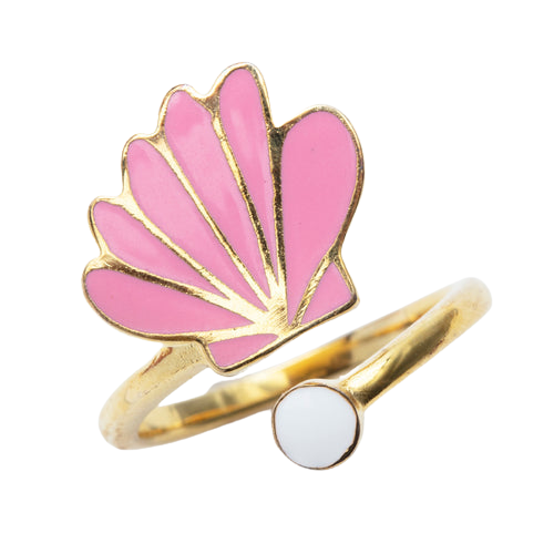 Seashell & Pearl Ring