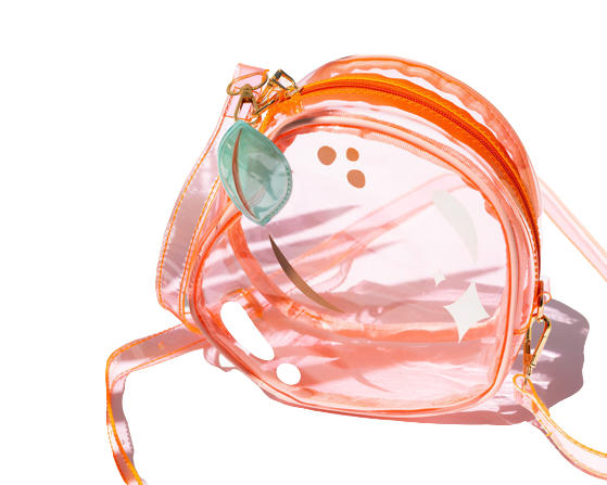 Peach Jelly Fruit Handbag