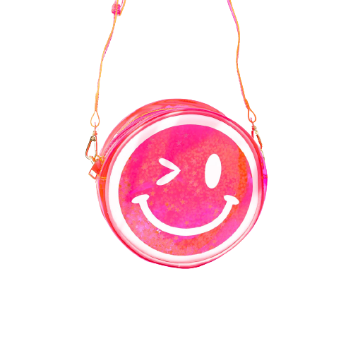 Pink Winky Face Handbag