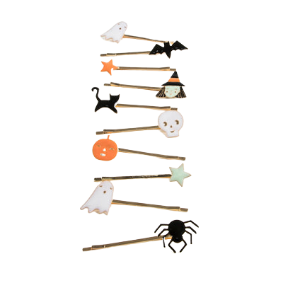 Enamel Halloween Hair Slides