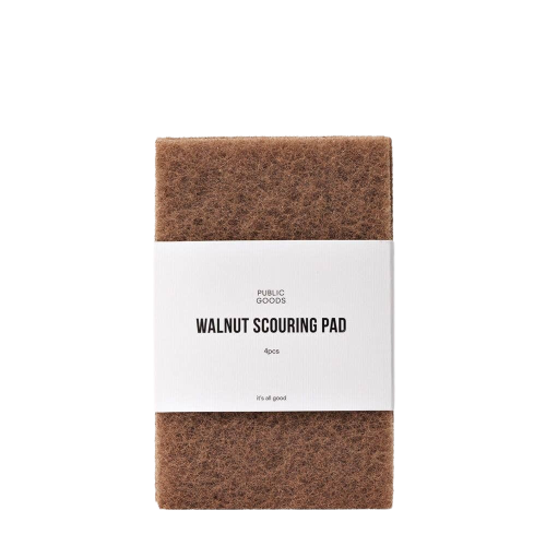 Walnut Scouring Pad - 4 ct