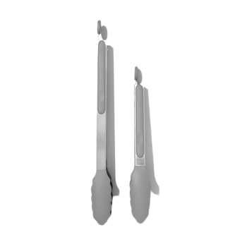 Stainless Kitchen Tongs - 2ct