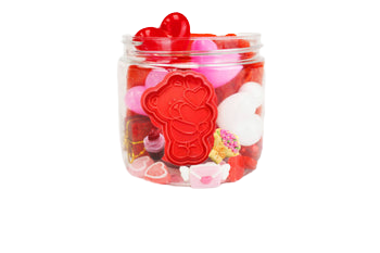 Valentines Play Dough-To-Go Kit