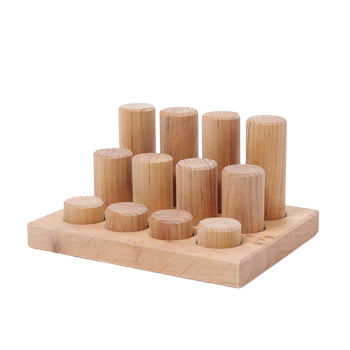 Stacking Game Small Rollers - Natural