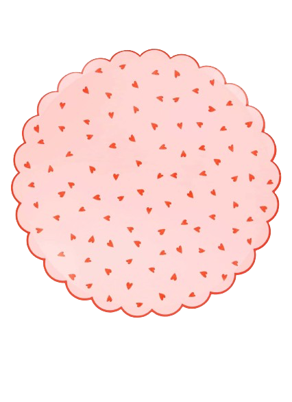 Heart Pattern Dinner Plates