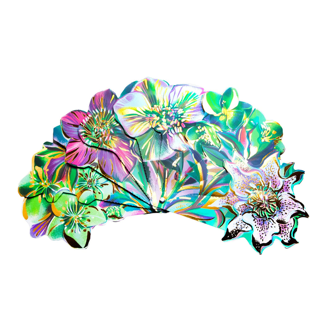 Artist Paper Fan - Flowers