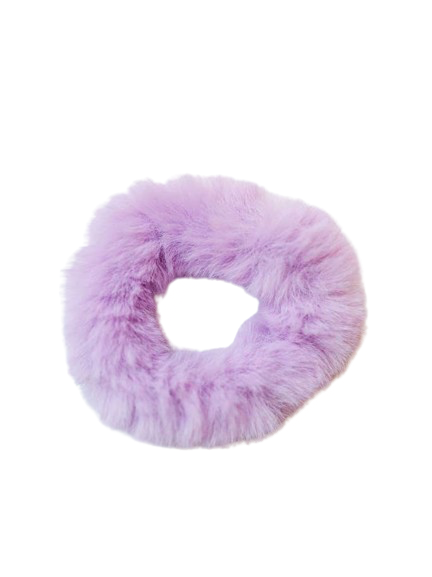 Passion Purple Fluffy Scrunchie
