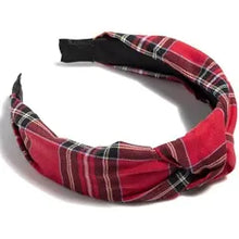 Load image into Gallery viewer, Knotted Plaid Headband
