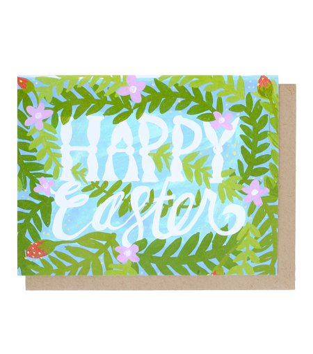 Happy Easter Palm Single Card