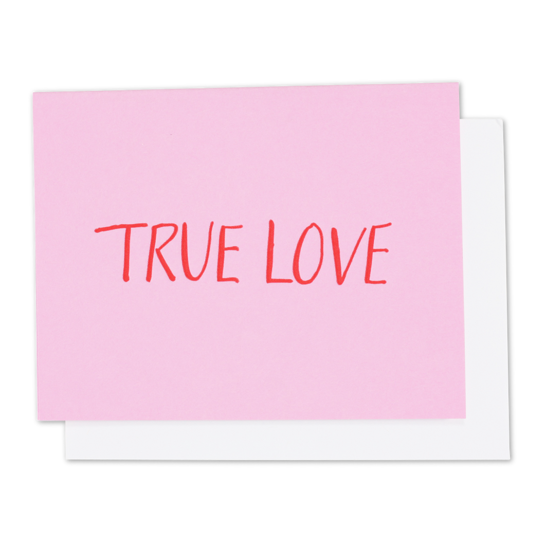 True Love Single Letterpress Card
