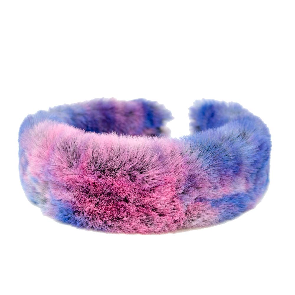 Fuzzy Tie Dye Headband