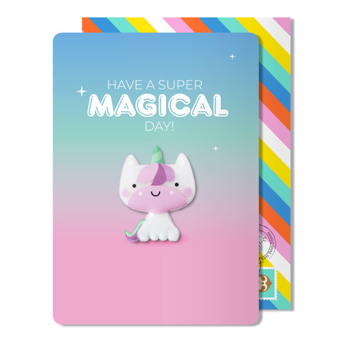 Magical Birthday Unicorn Magnet Card