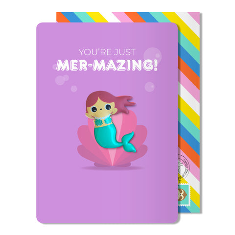 Mer-making Birthday Magnet Card
