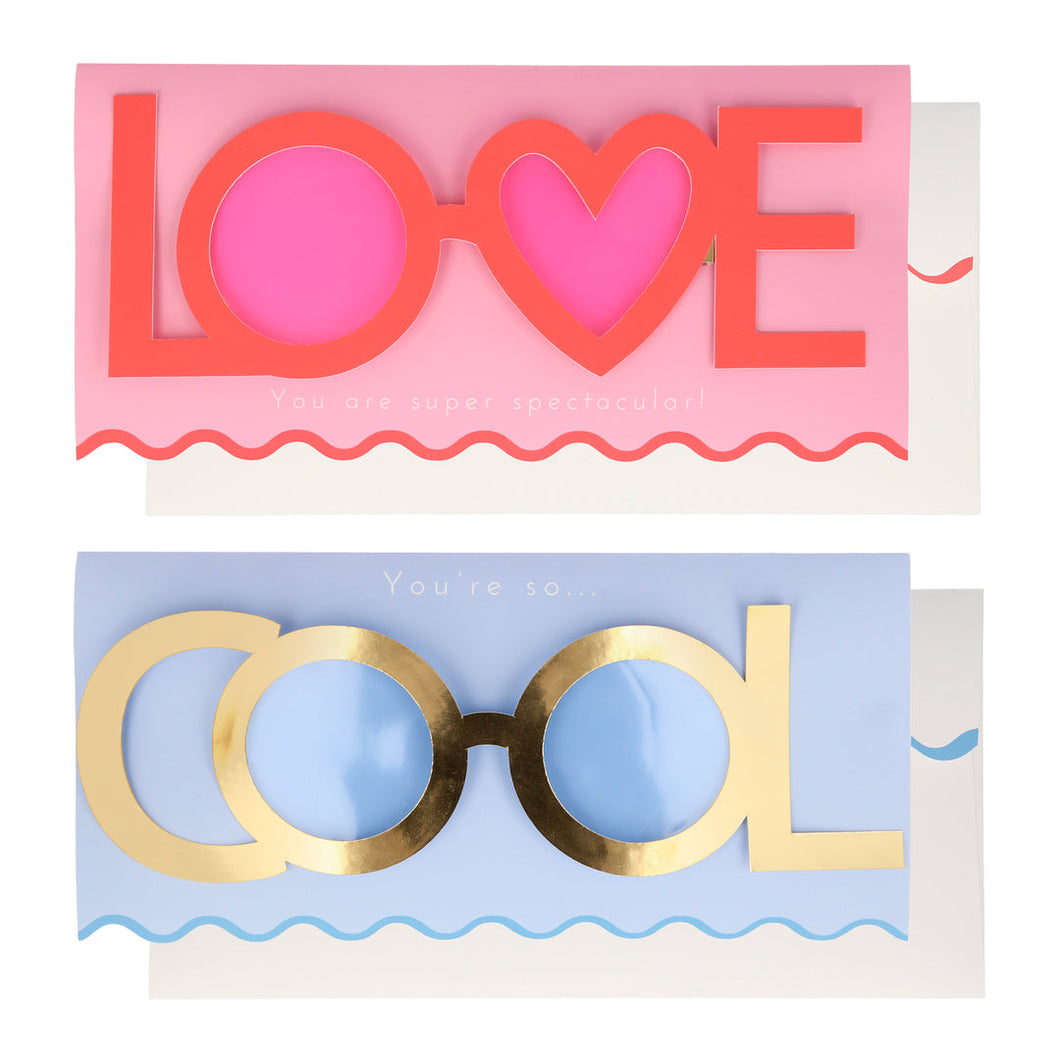 Valentine Glasses Cards