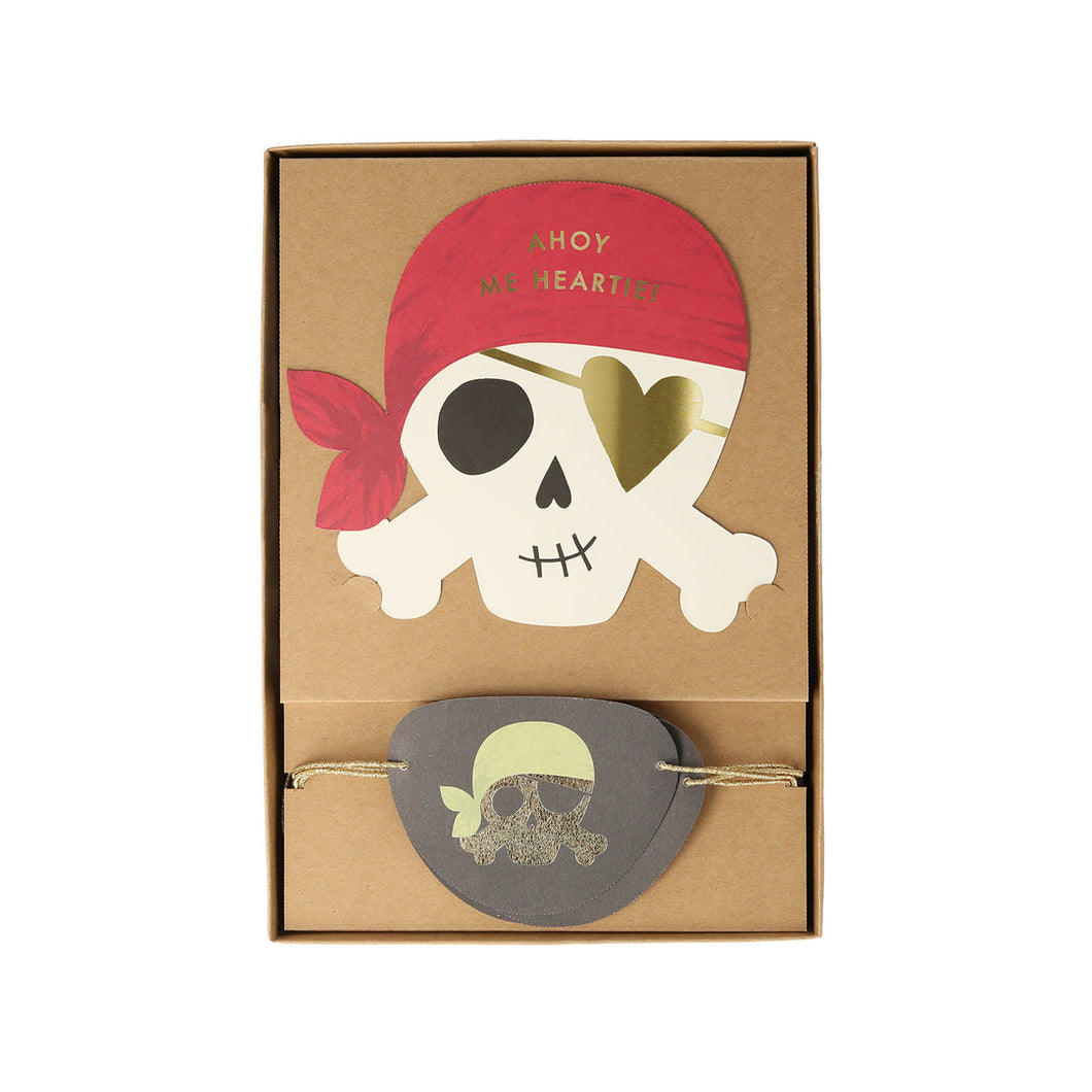 Pirate Valentine Cards Set