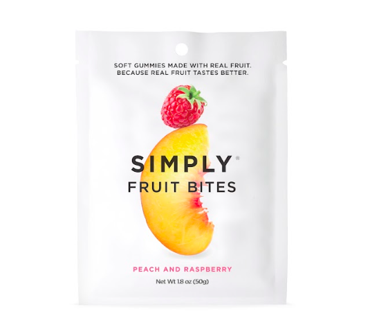 Peach Raspberry Fruit Bites