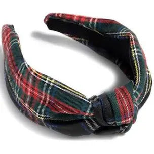 Knotted Plaid Headband