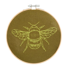 Load image into Gallery viewer, Bee Embroidery Hoop Kit
