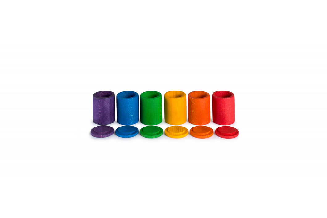 Colored Cups with Lids
