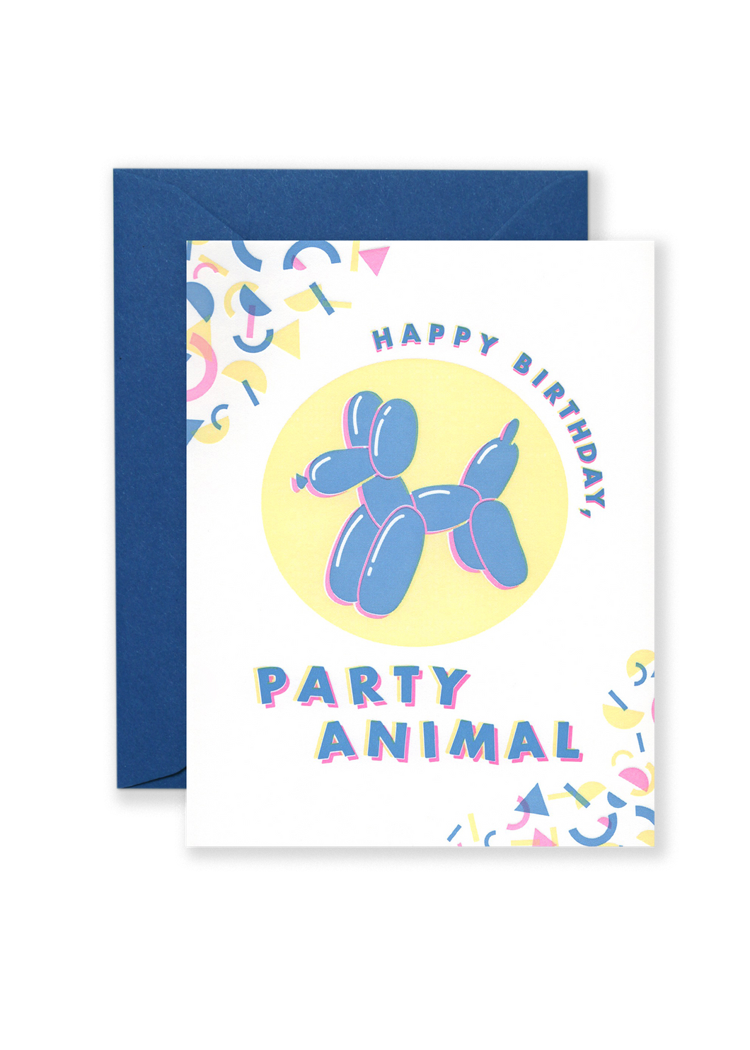 Party Animal Letterpress Birthday Greeting Card