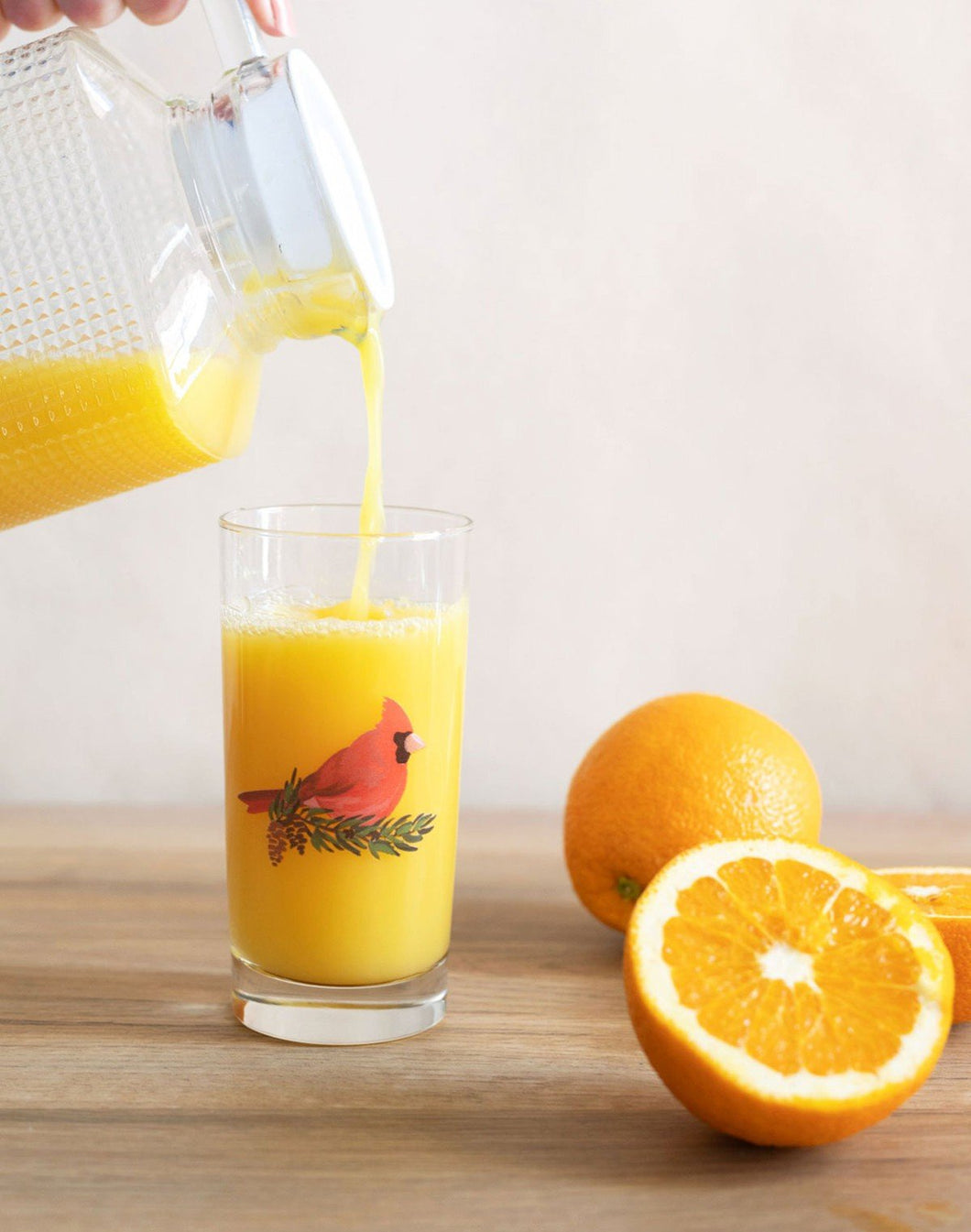 Cardinal Juice Glass