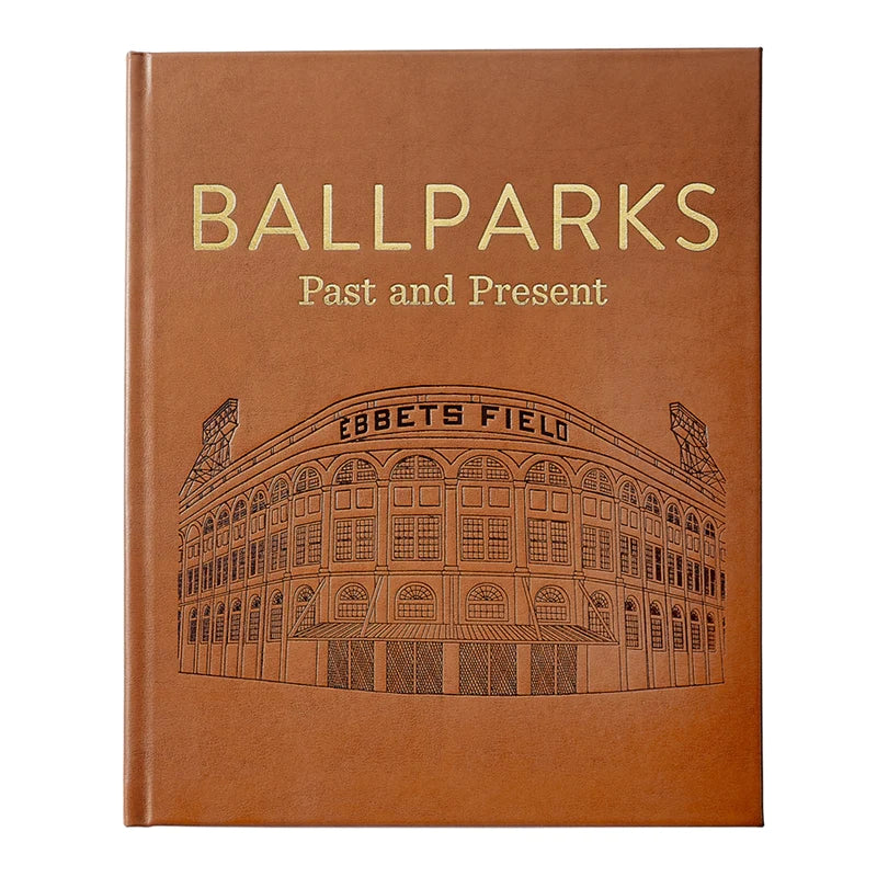 Ballparks Past and Present (Tan Leather)