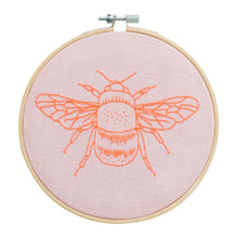Load image into Gallery viewer, Bee Embroidery Hoop Kit
