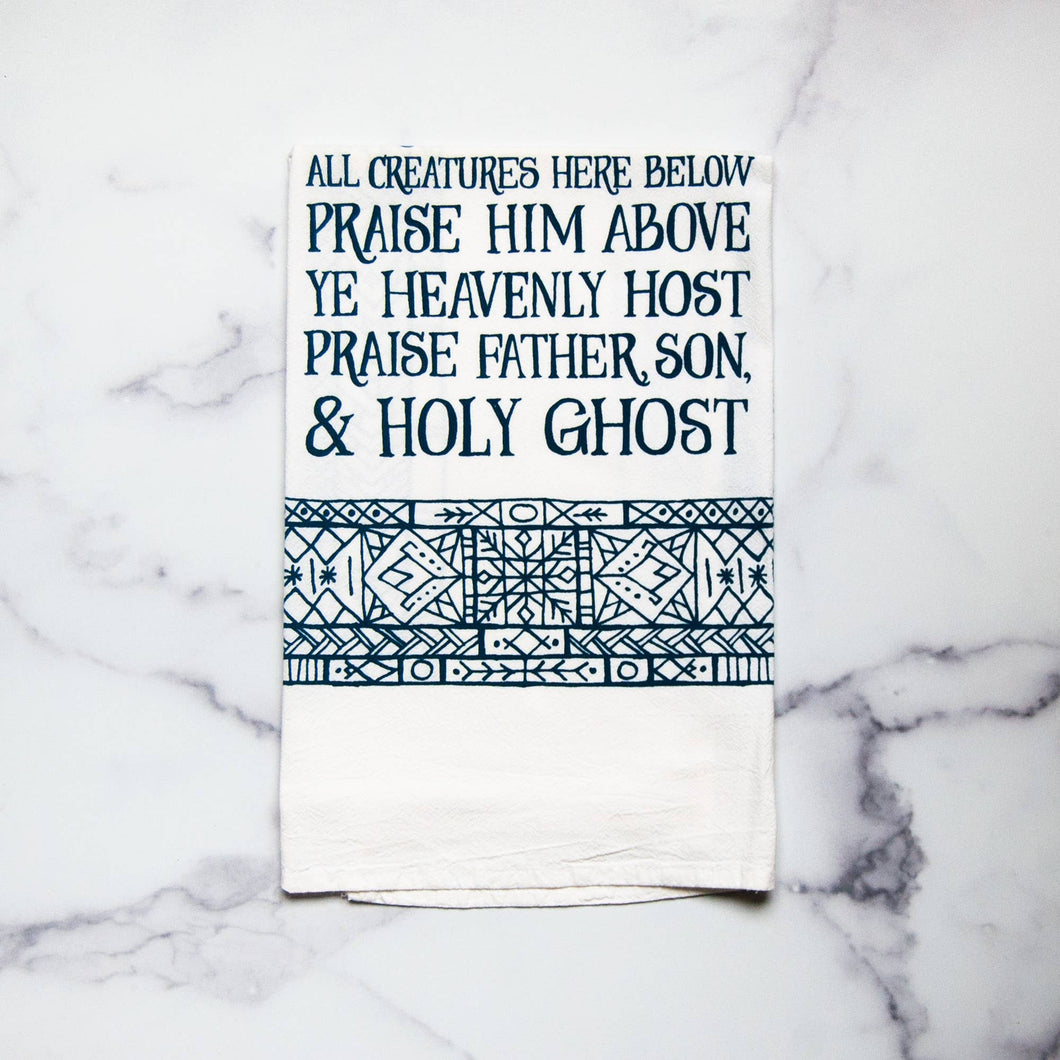 Doxology Hymn Tea Towel