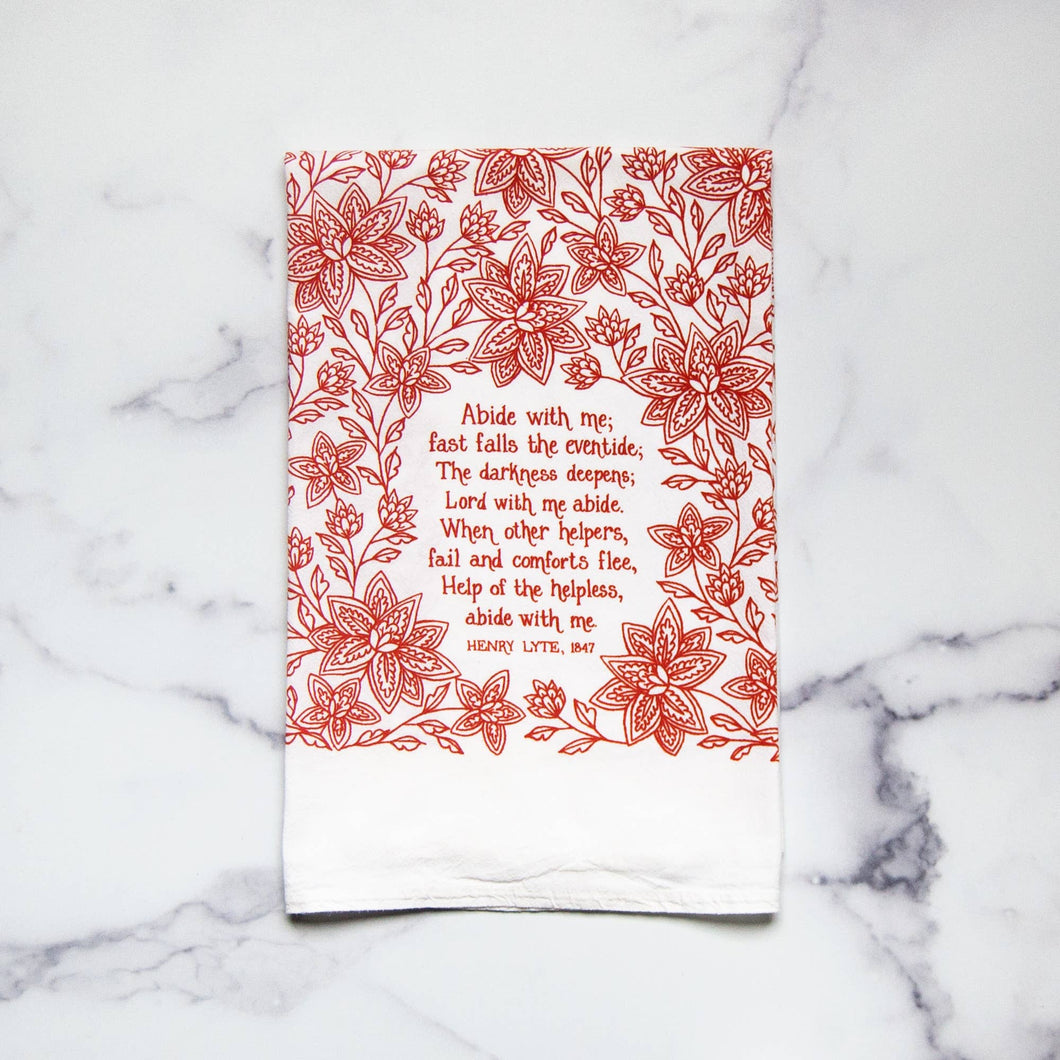 Abide with Me Hymn Tea Towel