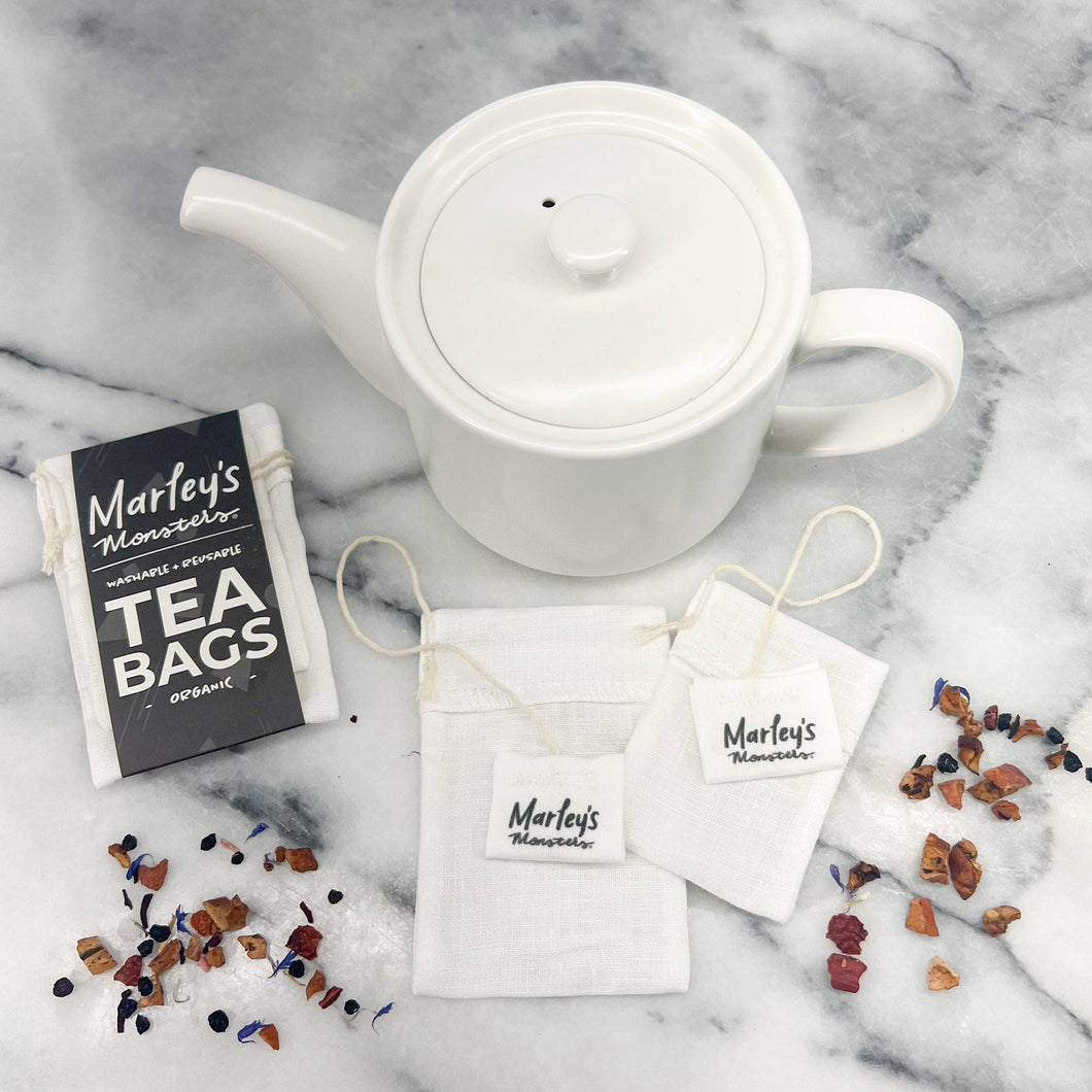 Tea Bags: Set Of 2 - Linen
